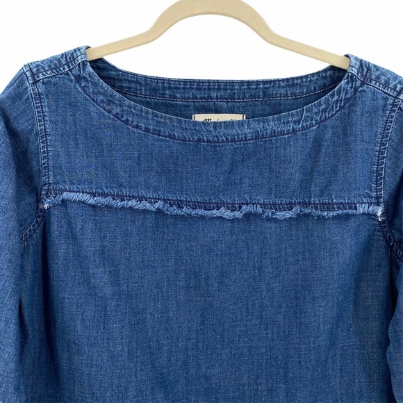 Madewell Denim Herald Tee Chambray Blouse - Picture 3 of 11
